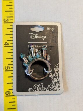 DISNEY Ariel Castle Little Mermaid 3D Ring Size 7